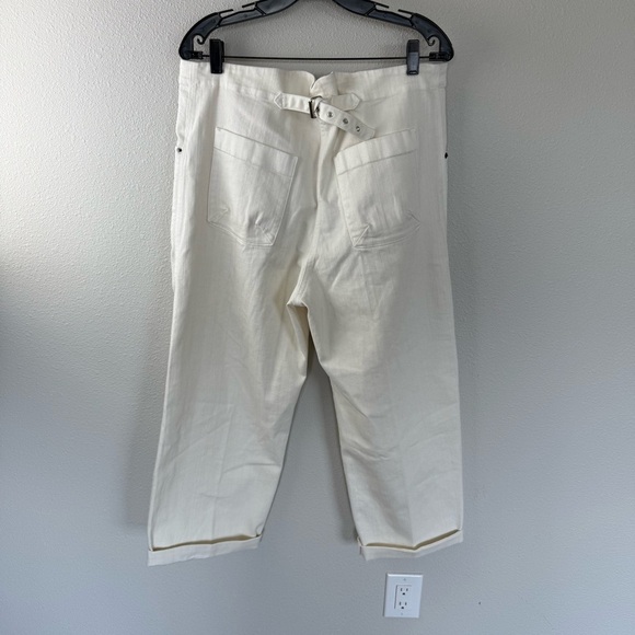 RACHEL COMEY Wilkes Pant Dirty White Distressed Designer Casual Women’s 12 - Picture 10 of 16